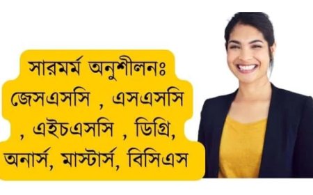 সারমর্ম ┃জেসএসসি , এসএসসি , এইচএসসি , ডিগ্রি, অনার্স, মাস্টার্স, বিসিএস