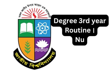 Nu Degree 3rd year exam routine 2025 । ডিগ্রি ৩য়বর্ষ পরীক্ষা রুটিন ২০২৫