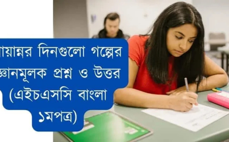 বায়ান্নর দিনগুলো গল্পের জ্ঞানমূলক প্রশ্ন ও উত্তর (এইচএসসি বাংলা ১মপত্র)