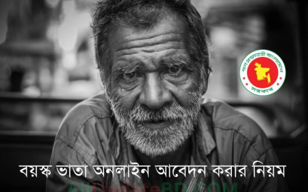 বয়স্ক ভাতা আবেদন করার নিয়ম ২০২৫-২০২৬