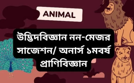 উদ্ভিদবিজ্ঞান নন-মেজর সাজেশন ২০২৫-২০২৬ / উদ্ভিদবিজ্ঞান নন-মেজর প্রশ্নব্যাংক / Botany Non-major question bank / Botany Non-major Suggestion / অনার্স ১ম বর্ষ প্রাণিবিজ্ঞান