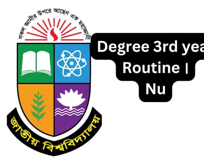 Nu Degree 3rd year exam routine 2025 । ডিগ্রি ৩য়বর্ষ পরীক্ষা রুটিন ২০২৫