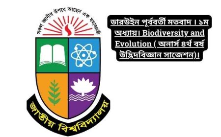 ডারউইন পূর্ববর্তী মতবাদ । ১ম অধ্যায়। Biodiversity and Evolution ( অনার্স ৪র্থ বর্ষ উদ্ভিদবিজ্ঞান সাজেশন)।
